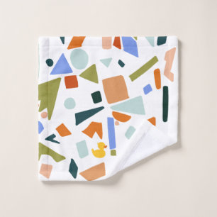 Gummi-Enten-Terrazzo-Muster Badhandtuch Set