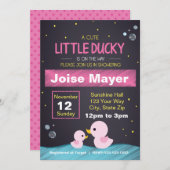 Gummi-Gummi-Ducky-Invitation (Mädchen) Einladung (Vorne/Hinten)