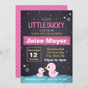Gummi-Gummi-Ducky-Invitation (Mädchen) Einladung