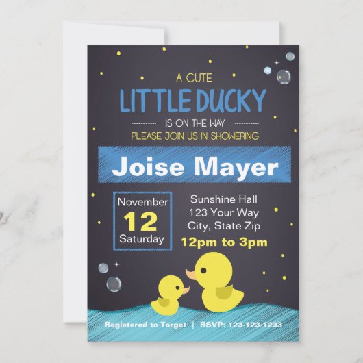 Gummi-Gummi-Einladung (Junge) Einladung (Vorderseite)