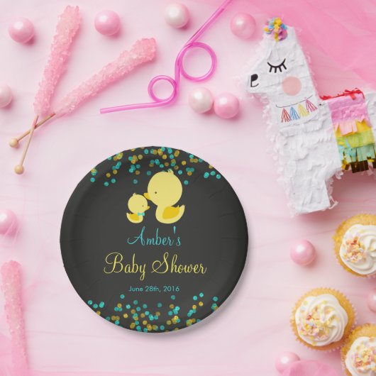 Gummi-Halbleiter Duck Babydusche Papierplatte Pappteller (Party)