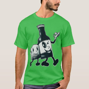 Gummi Hose Toon Bourbon Spaß T-Shirt