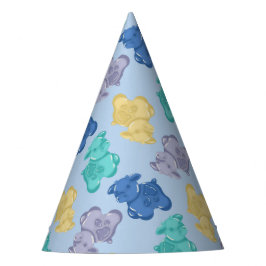 Gummi-Kuh Glaziale Beere Eisblau Partyhütchen