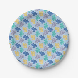 Gummi-Kühe Glaziale Beerenblaue Pappteller 