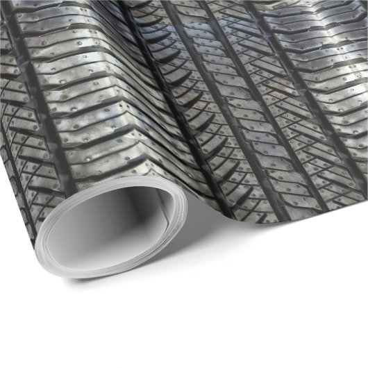 Gummi Reifengeflecht Automotive Style Decke Geschenkpapier (Rolleneckpunkt)
