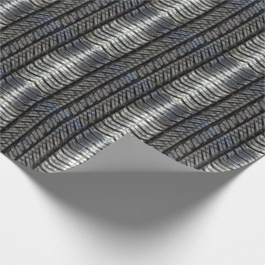 Gummi Reifengeflecht Automotive Style Decke Geschenkpapier (Ecke)