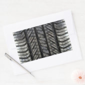 Gummi Reifengeflecht Automotive Style Decke Rechteckiger Aufkleber (Umschlag)