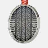 Gummi Reifengeflecht Automotive Style Decke Silbernes Ornament (Links)