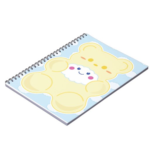 Gummi Sweet Cloud Hug Spiral Notebook Notizblock (Linke Seite)
