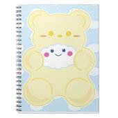 Gummi Sweet Cloud Hug Spiral Notebook Notizblock (Vorderseite)