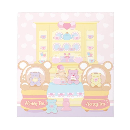 Gummi Sweet Honey Tee Notepad Notizblock (Vorderseite)