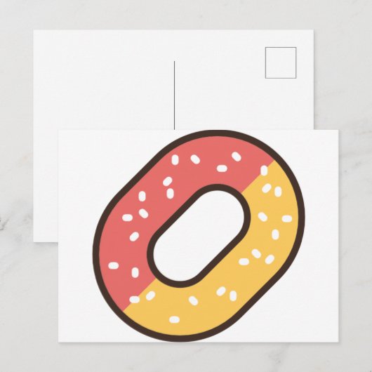 gummiartig postkarte (Vorne/Hinten)