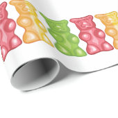 Gummiartige Bären Geschenkpapier (Rolleneckpunkt)