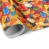 Gummiartige Bären Glore .jpg Geschenkpapier (Rolleneckpunkt)