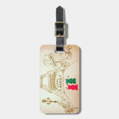 Gummiartige Bären in Paris Gepäckanhänger (Vorderseite vertikal)