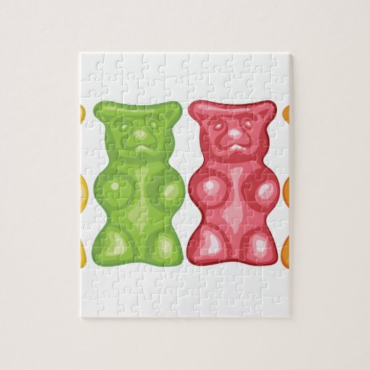 Gummiartige Bären Puzzle (Vertikal)