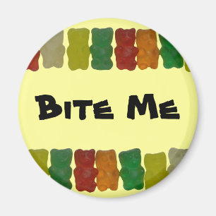 Gummiartige Linie - beißen Sie mich Magnet