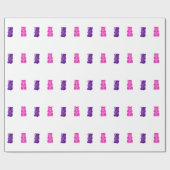 Gummiartiger Bär Geschenkpapier (Flach)