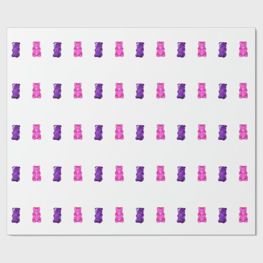 Gummiartiger Bär Geschenkpapier (Flach)