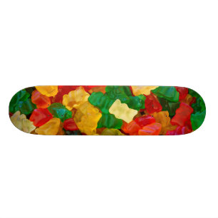 Gummiartiger Bärn-Regenbogen farbige Süßigkeit Skateboard