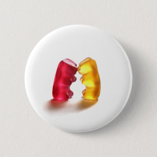 gummiartiger Bärnkuß Button (Vorderseite)