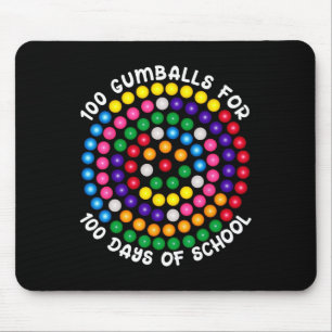 Gummibälle für 100 Schultage Mousepad