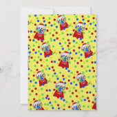 Gummibälle-Party Einladung (Rückseite)