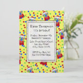 Gummibälle-Party Einladung (Stehend Vorderseite)