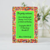 Gummibälle-Partykarte Einladung (Stehend Vorderseite)