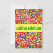 Gummibälle-Partykarte Einladung (Rückseite)