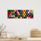 Gummibällen Poster (Küche)