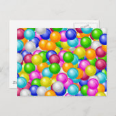 Gummibällen Postkarte (Vorne/Hinten)