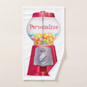 Gummiballenblase Vintag Badhandtuch Set (Handtuch)