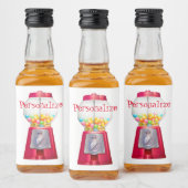 Gummiballenblase Vintag niedlich Alkoholflaschenetikett (Flaschen)