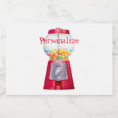 Gummiballenblase Vintag niedlich Alkoholflaschenetikett (Einzelnes Label)