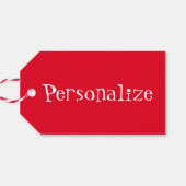 Gummiballenblase Vintag niedlich Geschenkanhänger (Rückseite Horizontal)