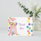 Gummiballmaschine Dankeskarte (Stehend Vorderseite)