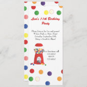 Gummiballmaschine Einladung (Vorne/Hinten)