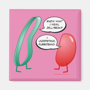 Gummiband und Jelly Bean Funny Niedlich Kids Rhyto Magnet