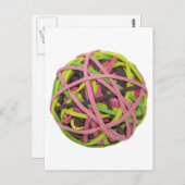 GummibandBall042310 Postkarte (Vorne/Hinten)
