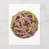 GummibandBall042310 Postkarte (Vorderseite)
