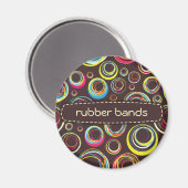 Gummibänder - braun magnet (Vorderseite/Rückseite)