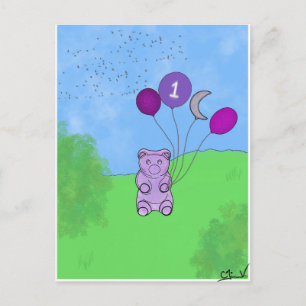 Gummibär 1. Plakat Postkarte