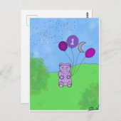 Gummibär 1. Plakat Postkarte (Vorne/Hinten)