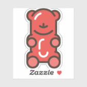 Gummibär Aufkleber (Blatt)