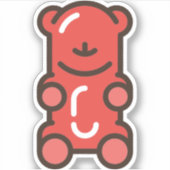 Gummibär Aufkleber (Vorderseite)