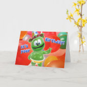 Gummibär Birthday Balloon Card Karte (Gelbe Blume)