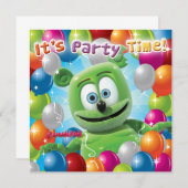 Gummibär (der gummiartige Bär) Party Einladung (Vorne/Hinten)