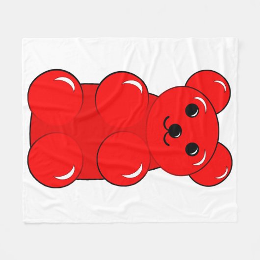 Gummibär Fleecedecke (Vorderseite (Horizontal))