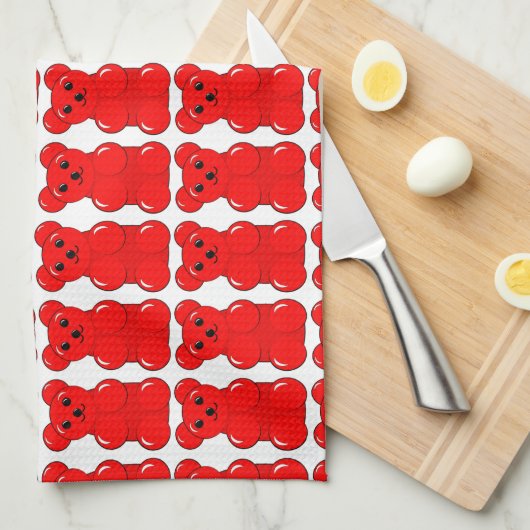 Gummibär Geschirrtuch (Viertel Falte)